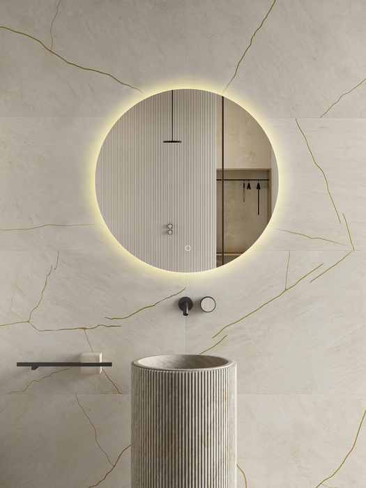 Spegel LED Ø90 cm REN